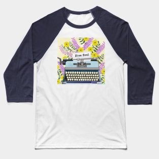 Free Soul Vintage Collage - Inspirational Writer Gift Baseball T-Shirt